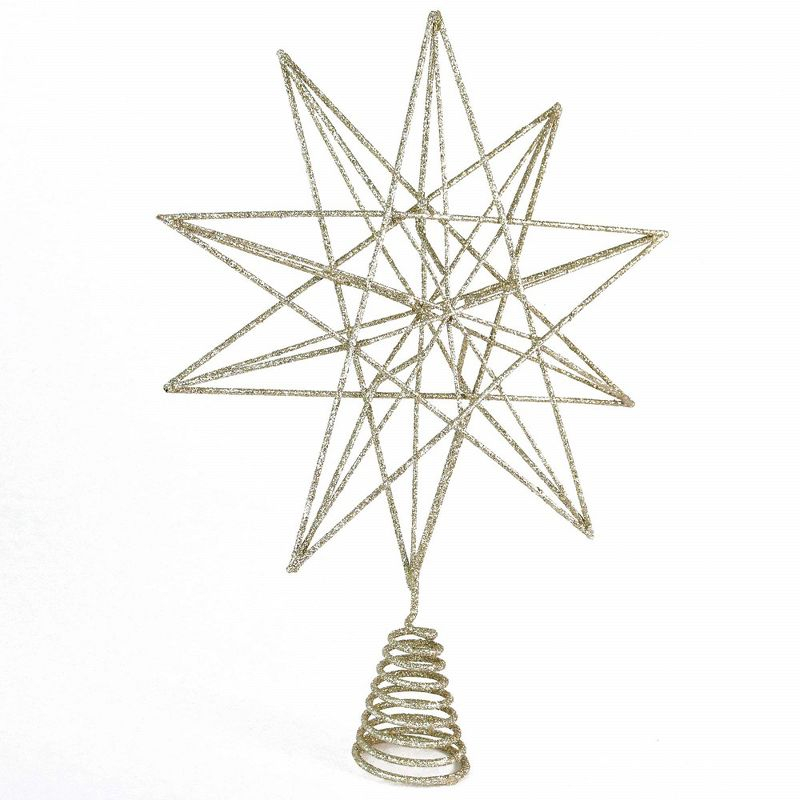 Ornativity Glitter Star Tree Topper - Gold