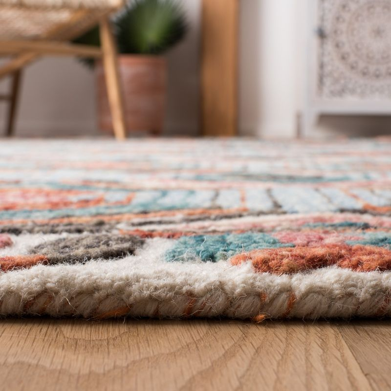 Trace TRC522 Hand Tufted Area Rug - Ivory/Light Blue - 5'x8' - Safavieh.