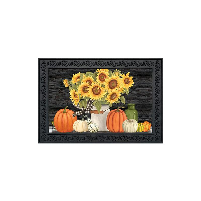 Briarwood Lane Fall Doormat 30x18 Indoor Outdoor Fall's Glory Floral For Fall Doormat