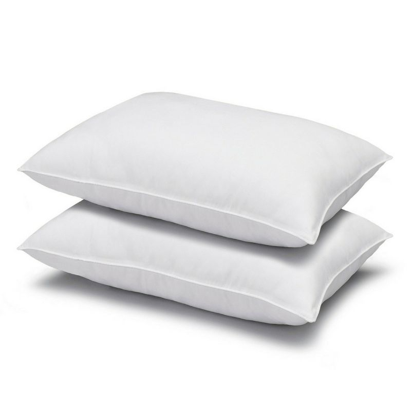 Ella Jayne Signature Plush Medium Density Allergy-Resistant Down Alternative Pillow, Set of 2 - Standard
