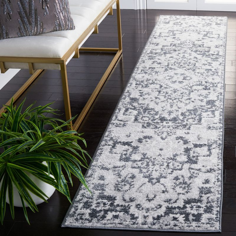 Toscana TOS650 Power Loomed Runner Rug - Grey/Ivory - 2'x9' - Safavieh.
