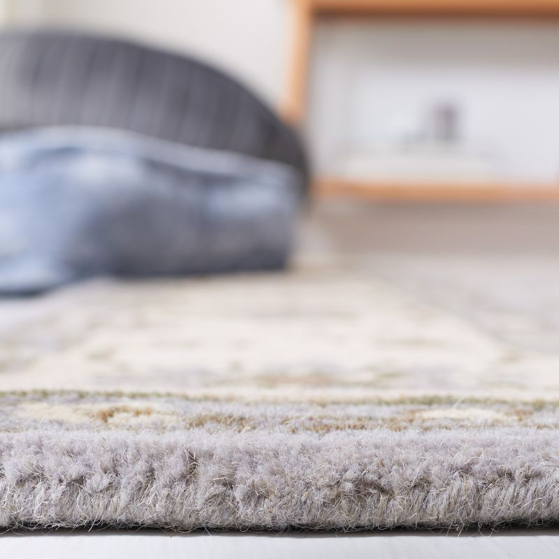 Heritage HG862 Hand Tufted Runner Rug - Beige/Grey - 2'3"x8' - Safavieh.