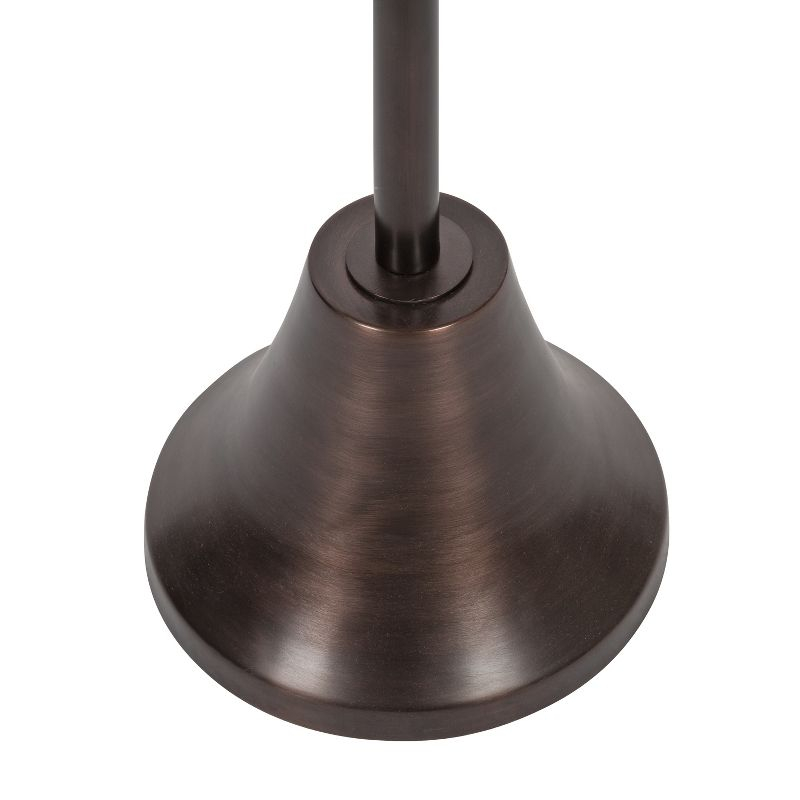 Kate and Laurel Sanzo Round Metal Drink Table, 9x9x23, Bronze