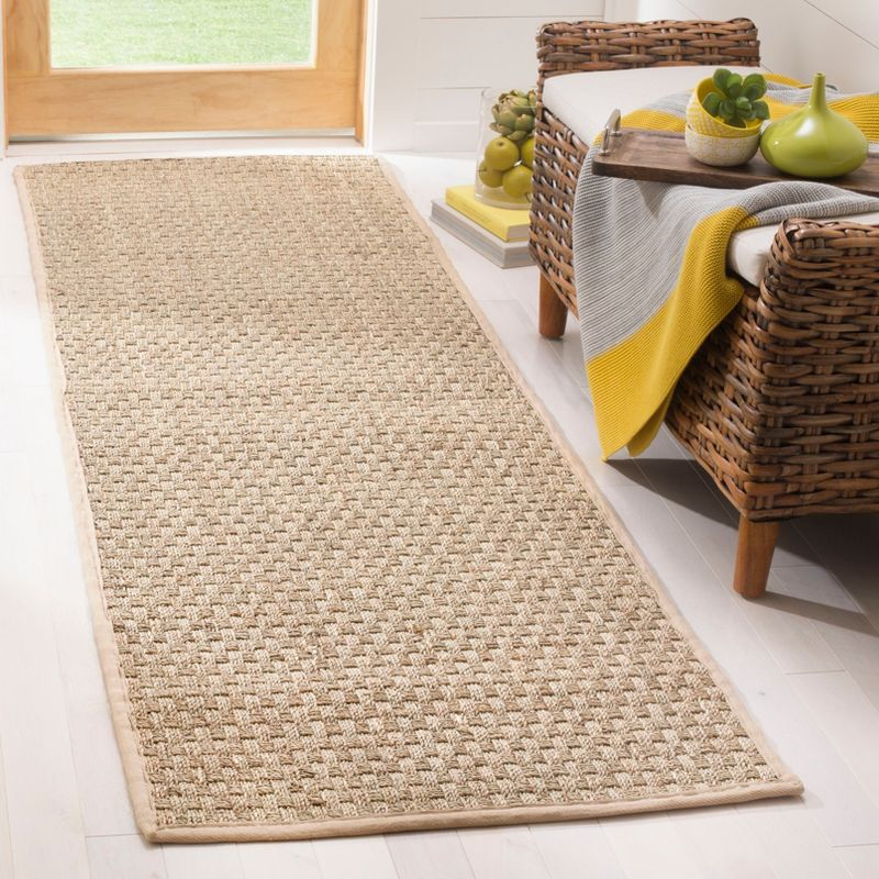Natural Fiber NF114 Power Loomed Runner Rug - Natural/Beige - 2'6"x22' - Safavieh.