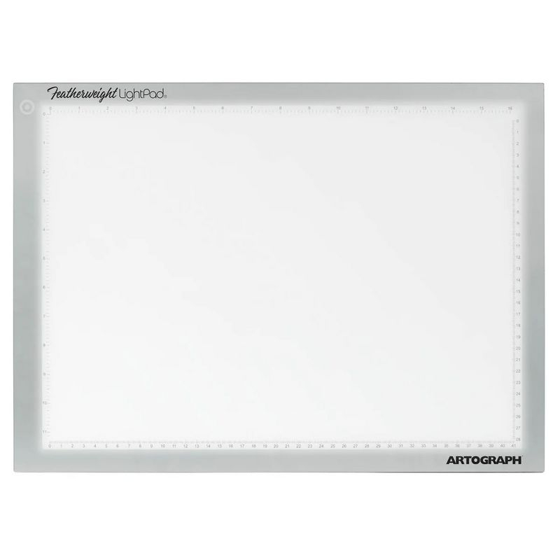Artograph Featherweight Ultra Thin Lightpad, 12" x 17" Dimmable Slim LED Lightbox Drawing Board for Tracing, Crafting, and Drafting