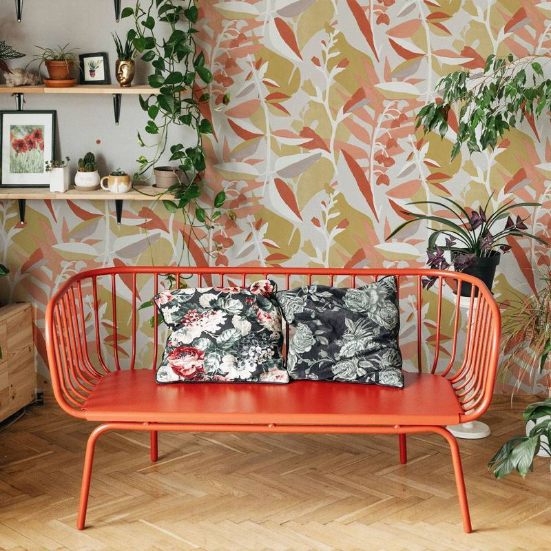 Tempaper & Co. Petite Garden Party Removable Peel and Stick Wallpaper, Pink Punch Petite, 28 sq ft: Vinyl Adhesive Floral Decor