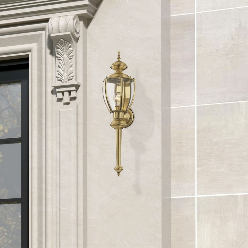 Livex Lighting 1 - Light Wall Light in  Antique Brass
