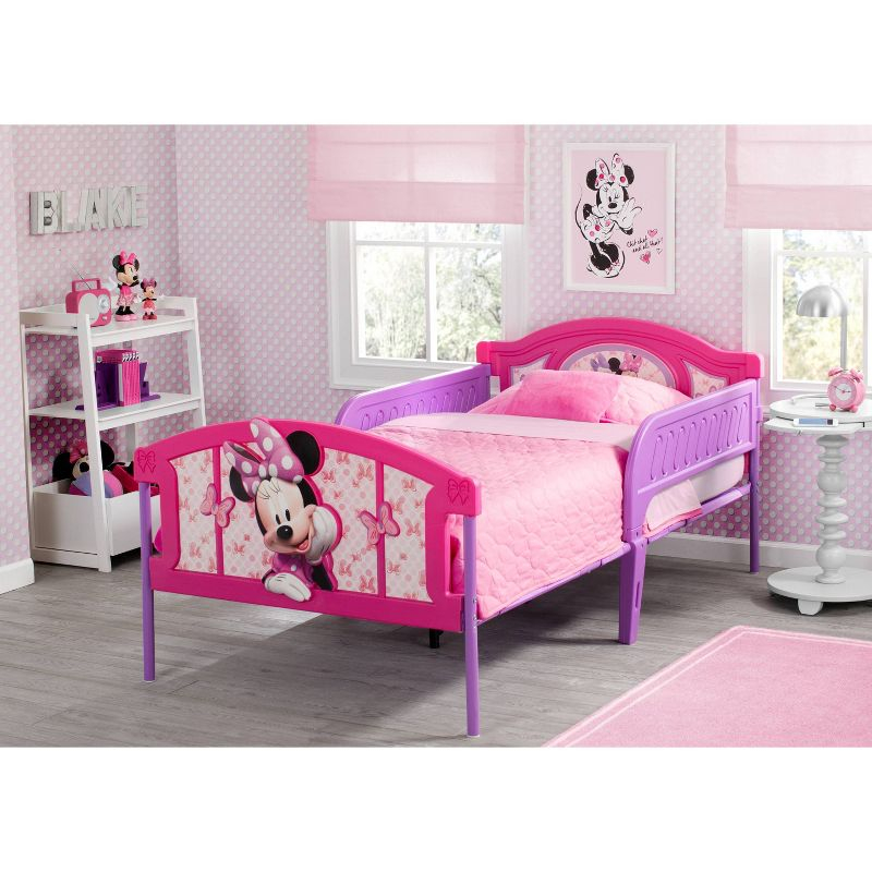 Delta Children Twin Disney Minnie Mouse Plastic 3D Kids' Bed