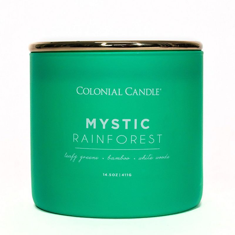 Pop of Color 3-Wick Mystic Rainforests Scented Jar Candle 14.5oz - Colonial Candle