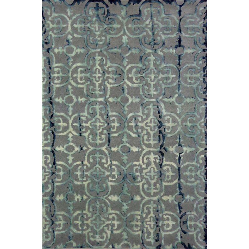 Dip Dye DDY711 Hand Tufted Indoor Area Rug - Grey/Charcoal - 6'x9' - Safavieh