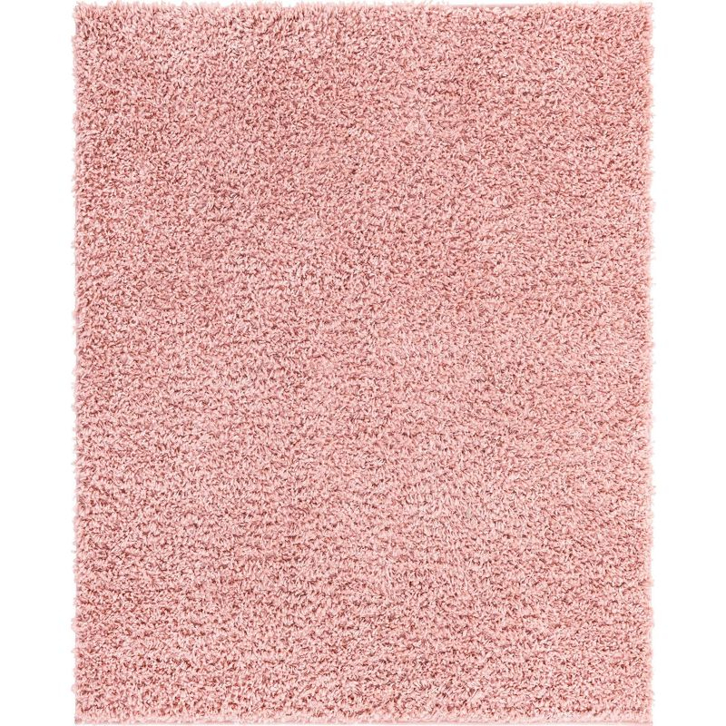 Unique Loom 8' 0 x 10' 0 Davos Shag Dusty Rose Area Rug