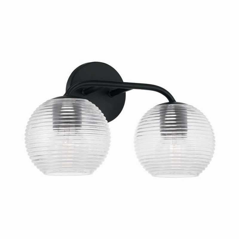 Capital Lighting Dolan 2 - Light Vanity in  Matte Black