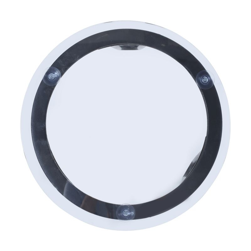 GDFStudio San Marco Outdoor Iron and Tempered Glass Side Table, Black