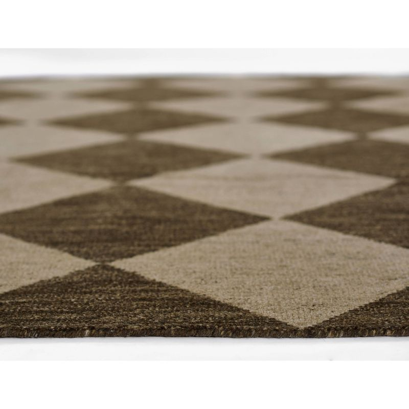 Palau Hand-Knotted Wool Rug - Brown / 9' x 12'