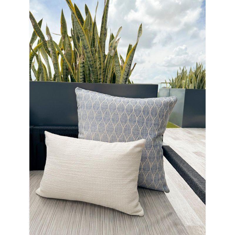 Summer Flora Indigo Indoor Outdoor Pillow 24x24