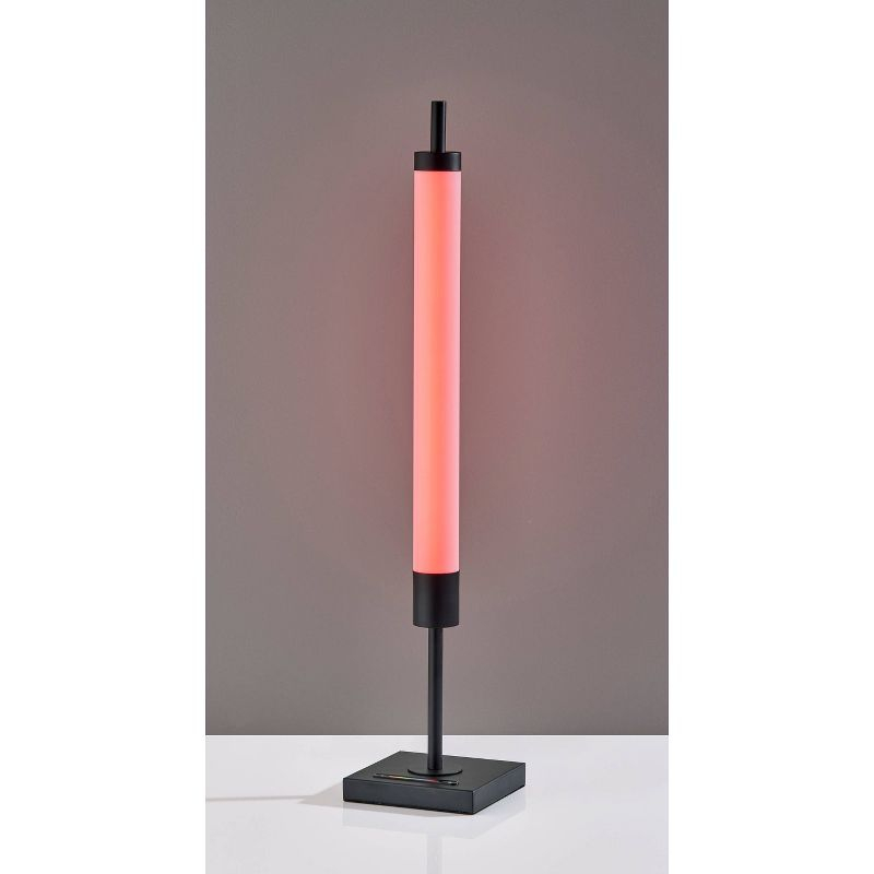 Collin LED Table Lamp Black with Touch Switch & RGB Spectrum - Adesso