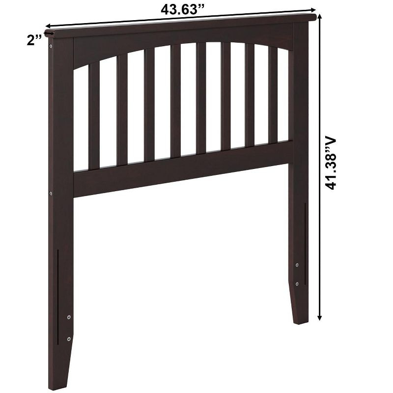 AFI Furnishings Mission Twin Headboard with Turbo Charger in Espresso