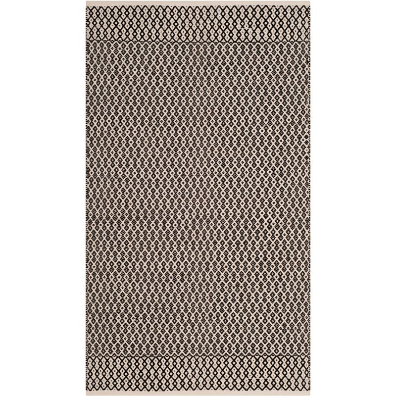 Montauk MTK339 Hand Woven Indoor Accent Rug - Ivory/Black - 3'x5' - Safavieh