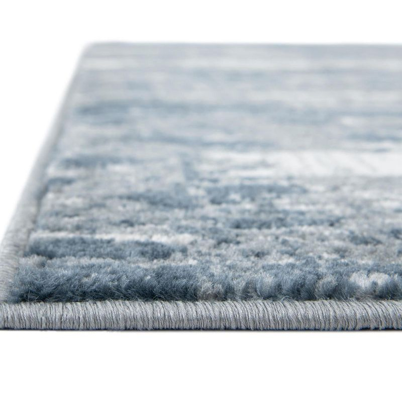 Unique Loom Portland Collection Area Rug - Orford (6' 1" Square Blue Gray/Gray)