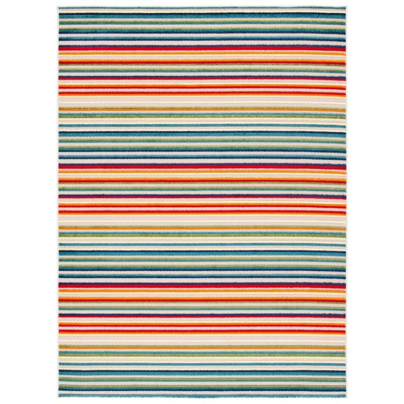 Cabana CBN323 Loomed Indoor Area Rug - Ivory/Green - 5'3"x7'6" - Safavieh