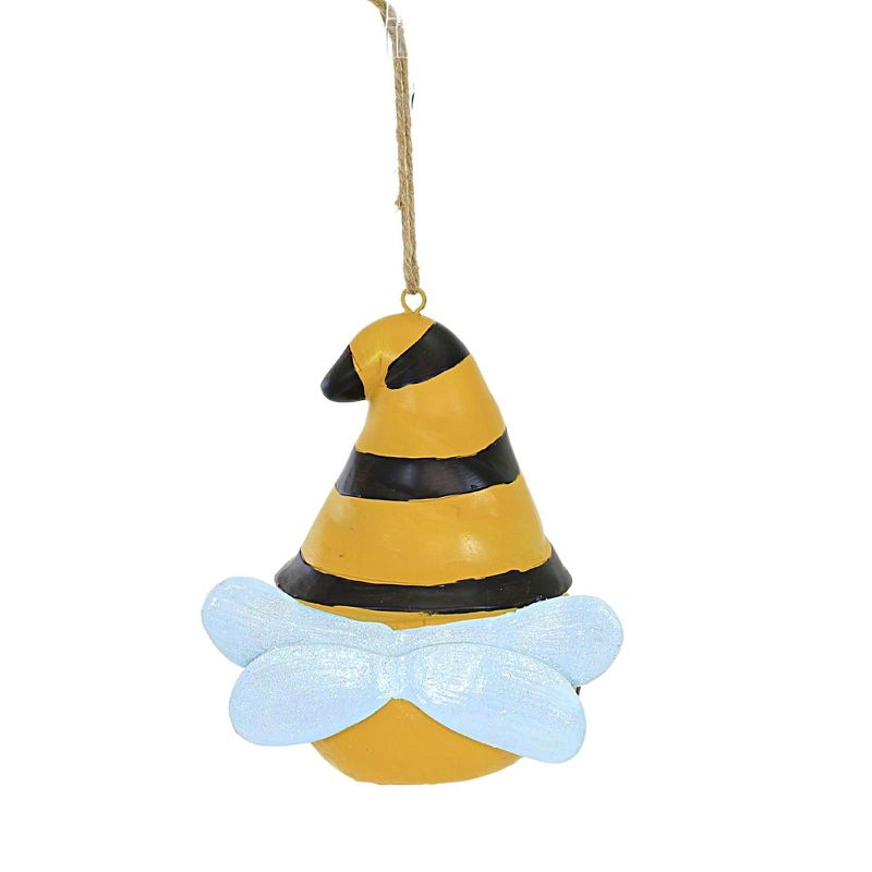 Home & Garden 6.5" Garden Gnome Birdhouse Bee Yard Decor Clean-Out Hole Transpac  -  Bird And Insect Houses