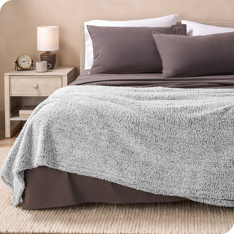 Bare Home Cozy Faux Shearling Blanket