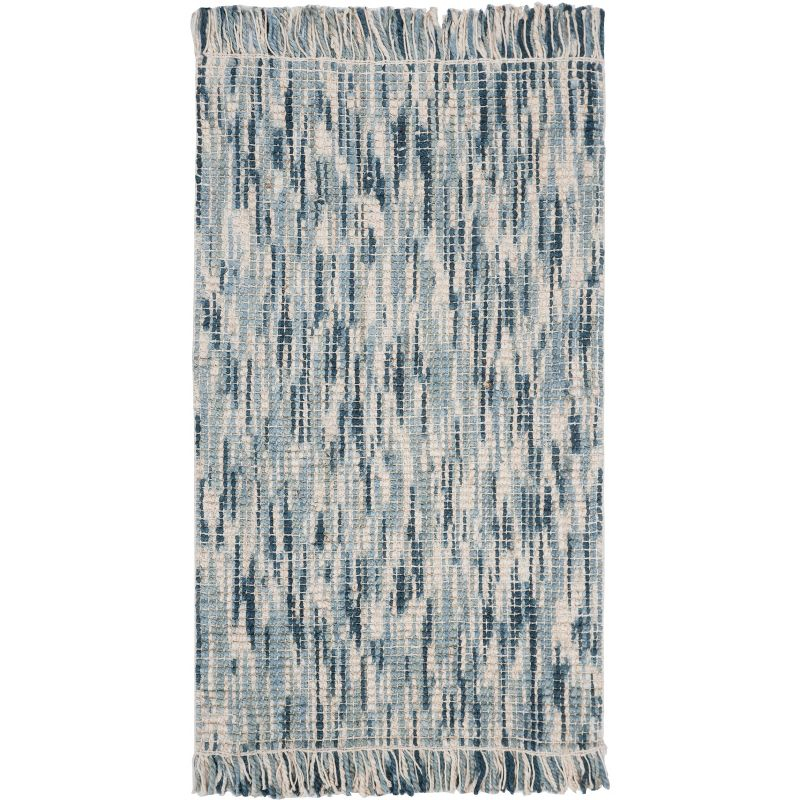 Natural Fiber NF869 Hand Woven Area Rug - Blue/Ivory - 3'x5' - Safavieh.