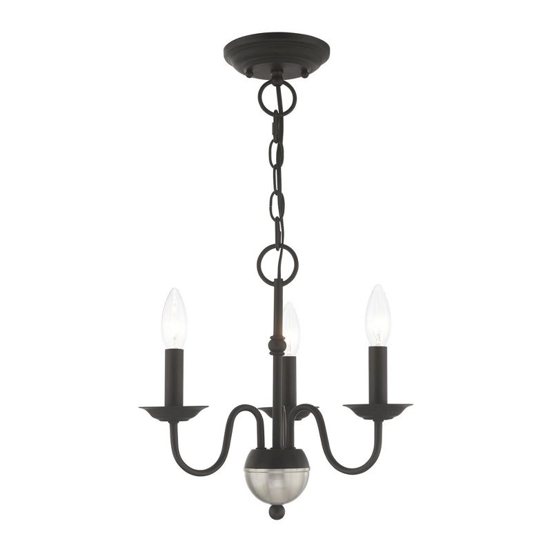 Livex Lighting Windsor 3 - Light Chandelier in  Black