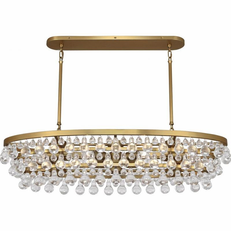 Bling 8 - Light Glass Dimmable Drum Chandelier