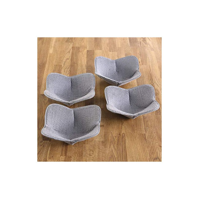 The Lakeside Collection Microwave Bowl or Plate Huggers - Gray Set of 4 Bowl Huggers