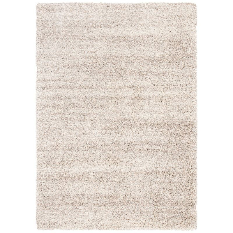 Hudson Shag SGH295 Power Loomed Indoor Area Rug - Ivory/Beige - 4'x6' - Safavieh