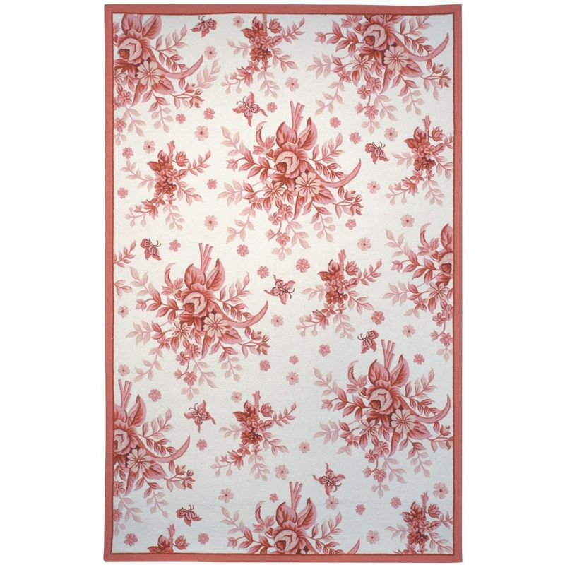 Chelsea HK250 Handmade Area Rug - 6'x9' - Ivory/Rose - Safavieh