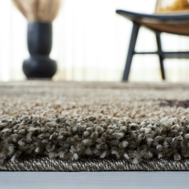 Florida Shag SG453 Power Loomed Indoor Area Rug - Beige/Multi - 5'x5' - Safavieh.