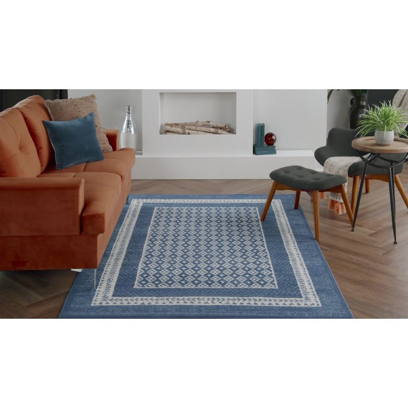Nourison Whimsicle WHS13 Indoor only Area Rug - Ivory Blue 2' x 3'