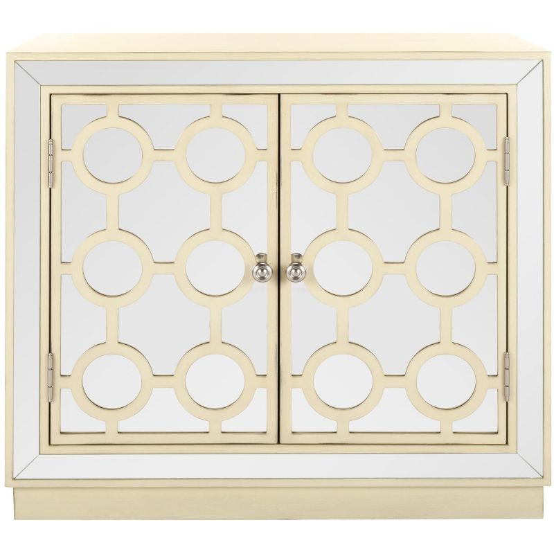 Kaia 2 Door Chest - CHS6404 - Antique Beige/Mirror - Safavieh
