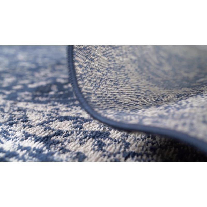 4'x6' Soleiman Modern Persian Area Rug, Navy - JONATHAN Y