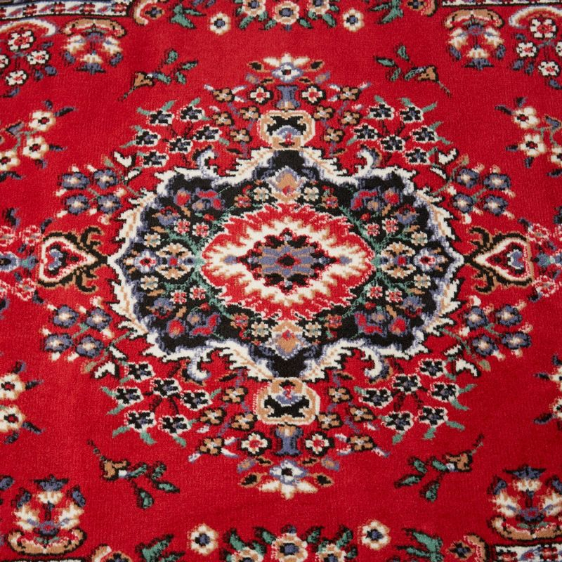 Home Dynamix Premium Sakarya Traditional Medallion Area Rug, Red/Black, 9'2"x12'5"