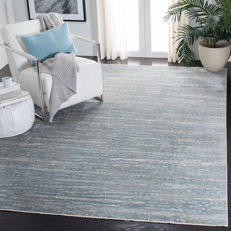 Valencia VAL560 Power Loomed Area Rug - Light Grey/Blue - 4'x6'2" - Safavieh.