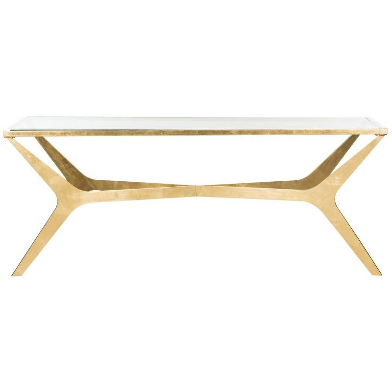 Edythe Coffee Table - Gold/Clear - Safavieh