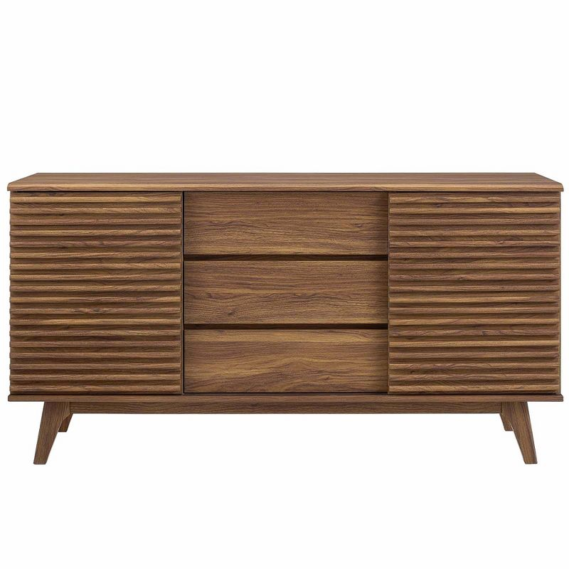 Modway Render 63 Sideboard Buffet Table or TV Stand - Walnut