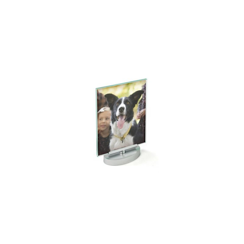 Azar Displays Two-Sided Revolving Acrylic Sign Holder Frame 5"W X 7"H