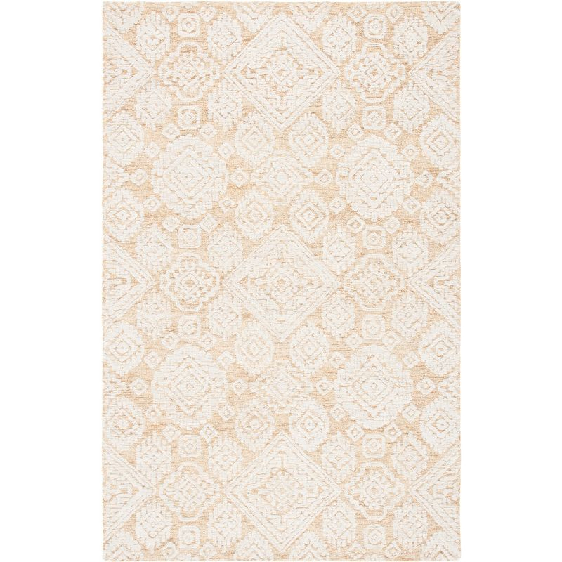 Metro MET987 Hand Tufted Indoor Area Rug - Gold/Ivory - 6'x9' - Safavieh