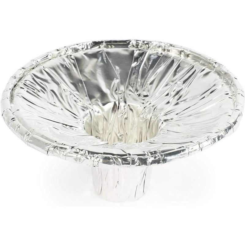 Okuna Outpost 200 Pack Disposable Aluminum Foil Candlestick Tapper Candle Holders for Shabbat, Funeral Procession, 2.76 in