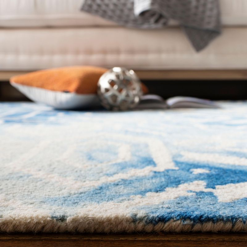 Dip Dye DDY678 Hand Tufted Area Rug - Blue/Ivory - 8'x10' - Safavieh.