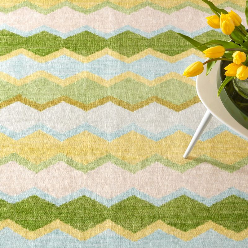 Safety Net Kit Kemp x Annie Selke Safety Net Green Machine Washable Rug