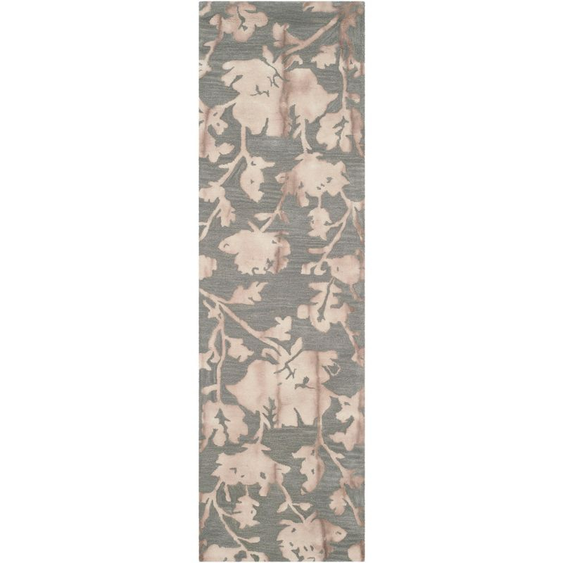 Dip Dye DDY716 Hand Tufted Runner Rug - Grey/Beige - 2'3"x10' - Safavieh.