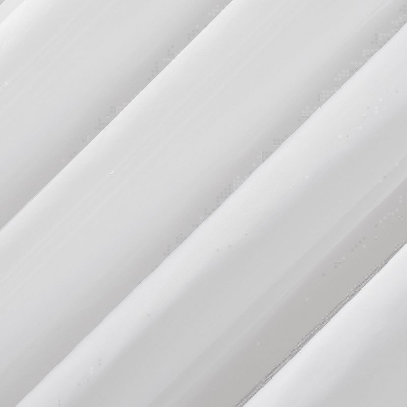 63"x59" Emily Sheer Voile Rod Pocket Curtain Panel White - No. 918