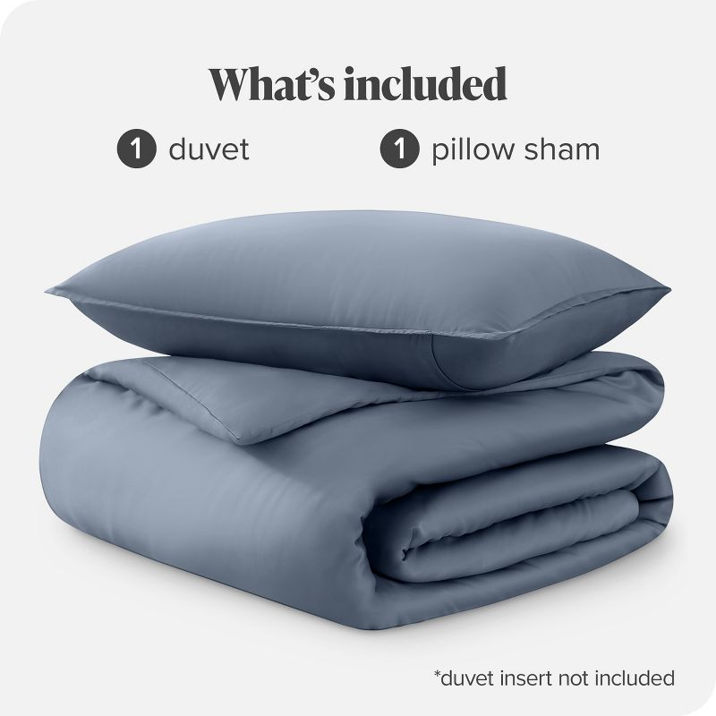 Twin/Twin XL Indigo TENCEL™ Lyocell Duvet Cover Set by Bare Home
