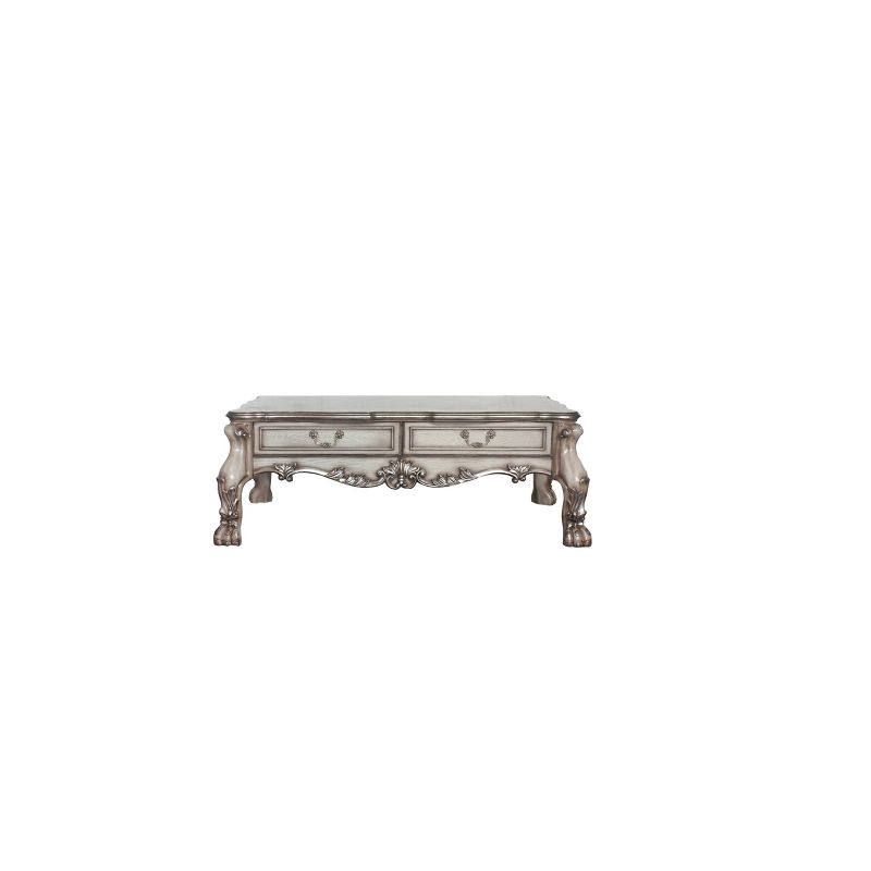 57" Dresden Coffee Table Vintage Bone White - Acme Furniture