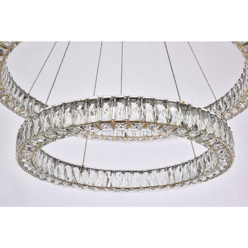 Elegant Lighting Monroe 2 - Light Chandelier in  Gold